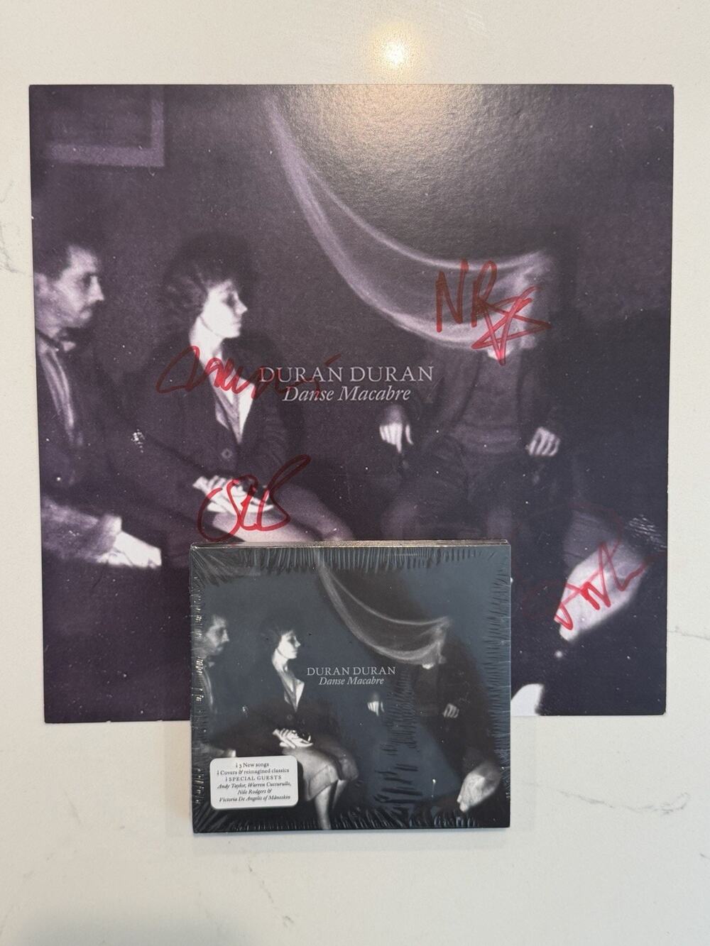 DURAN DURAN DANSE MACABRE CD & EXCLUSIVE BAND SIGNED 11" PRINT AUTOGRAPHED #3